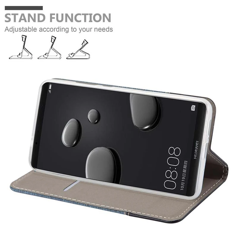 Cadorabo Hülle kompatibel mit Huawei MATE 10 PRO Schutzhülle mit Magnetverschluss, Standfunktion und Kartenfach