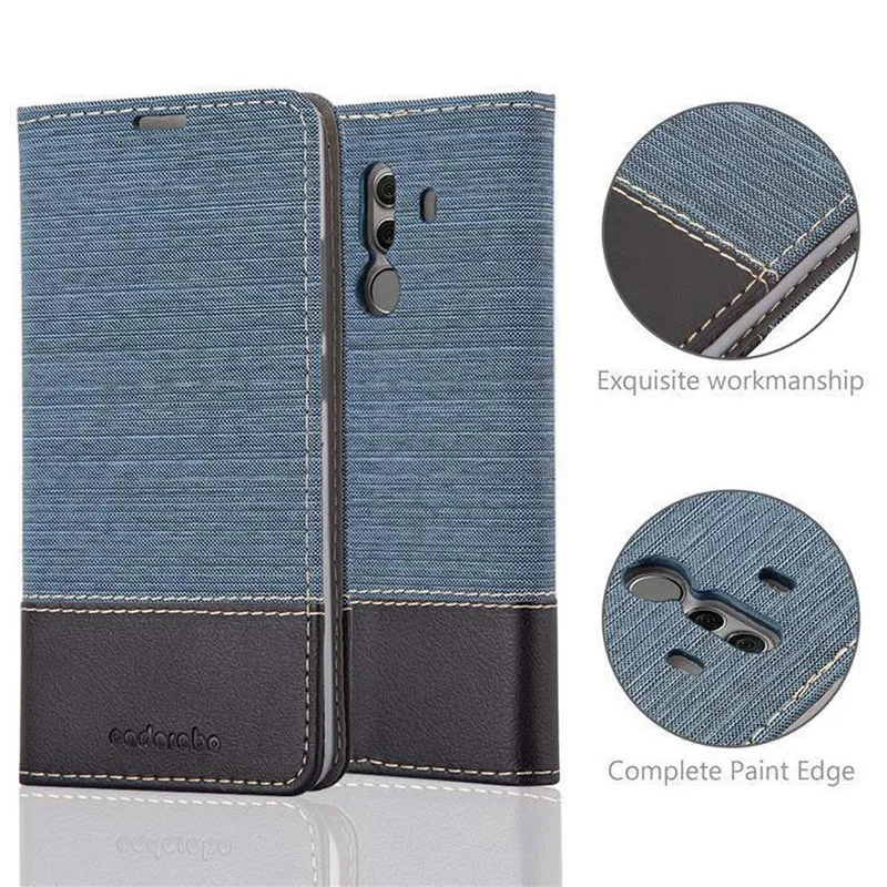 Cadorabo Hülle kompatibel mit Huawei MATE 10 PRO Schutzhülle mit Magnetverschluss, Standfunktion und Kartenfach
