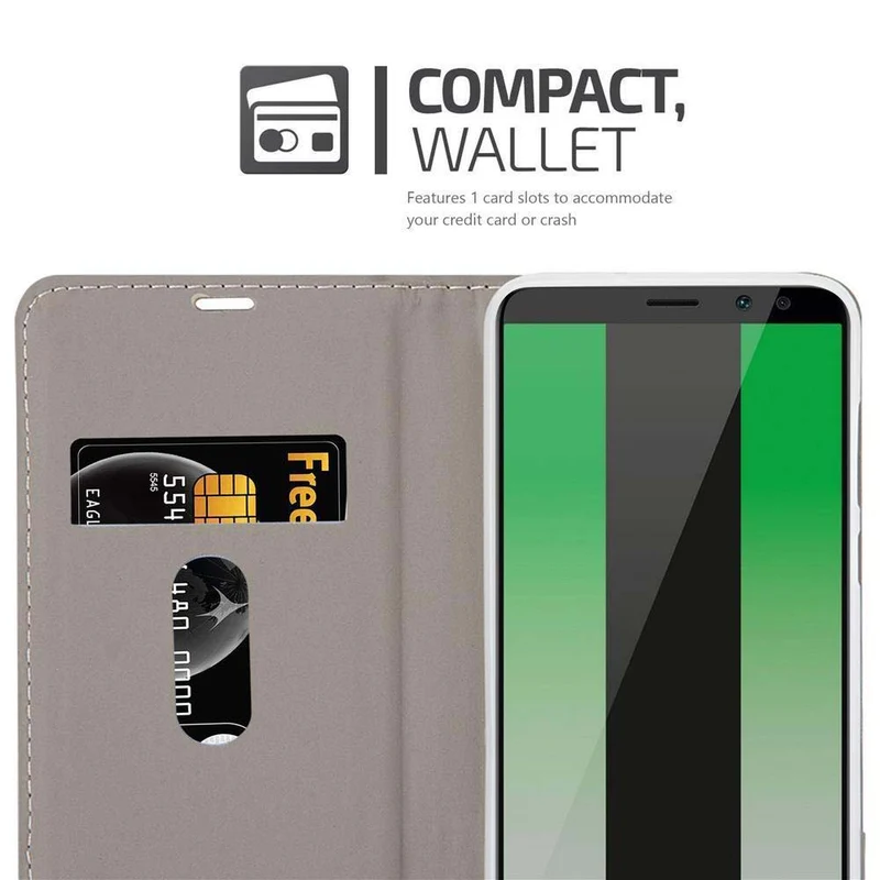 Cadorabo Hülle kompatibel mit Huawei MATE 10 LITE Schutzhülle mit Magnetverschluss, Standfunktion und Kartenfach