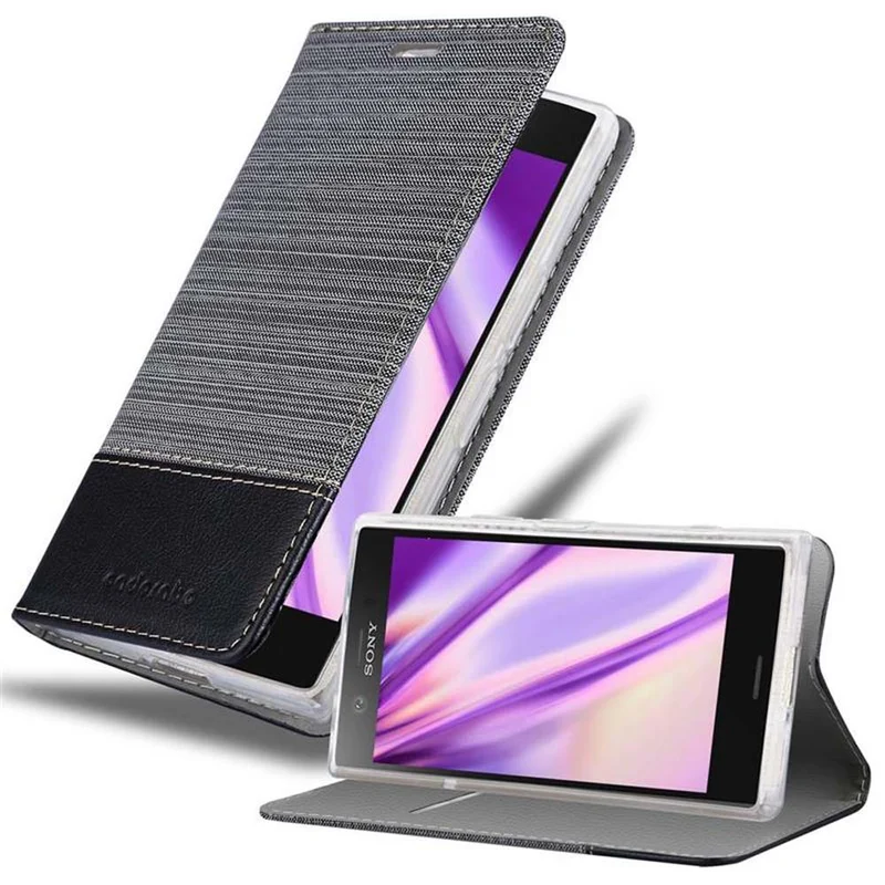 Cadorabo Hülle kompatibel mit Sony Xperia XZ1 COMPACT Schutzhülle mit Magnetverschluss, Standfunktion und Kartenfach