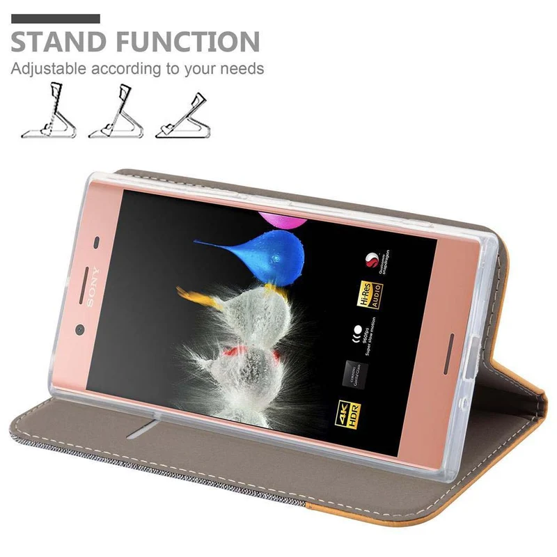 Cadorabo Hülle kompatibel mit Sony Xperia XZ PREMIUM Schutzhülle mit Magnetverschluss, Standfunktion und Kartenfach