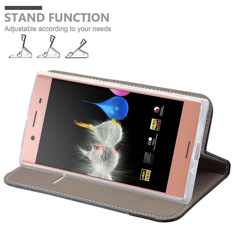 Cadorabo Hülle kompatibel mit Sony Xperia XZ PREMIUM Schutzhülle mit Magnetverschluss, Standfunktion und Kartenfach