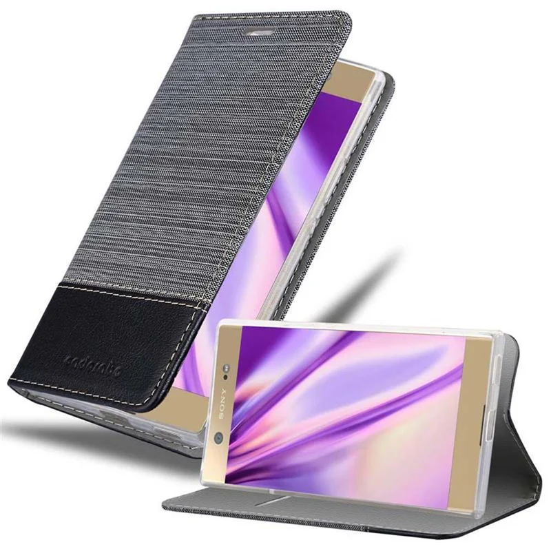 Cadorabo Hülle kompatibel mit Sony Xperia XA1 ULTRA Schutzhülle mit Magnetverschluss, Standfunktion und Kartenfach