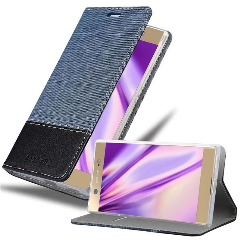 Cadorabo Hülle kompatibel mit Sony Xperia XA1 ULTRA Schutzhülle mit Magnetverschluss, Standfunktion und Kartenfach