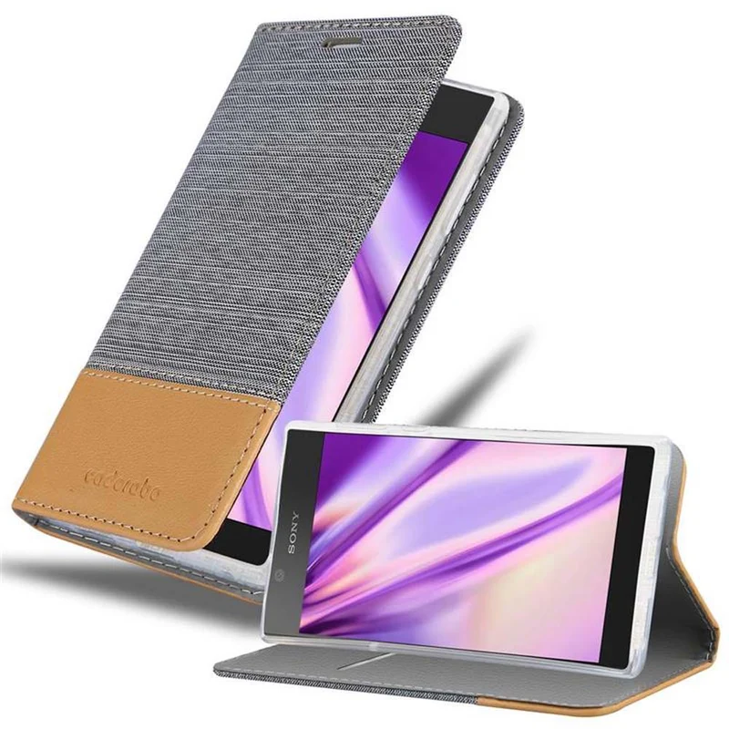 Cadorabo Hülle kompatibel mit Sony Xperia L1 Schutzhülle mit Magnetverschluss, Standfunktion und Kartenfach