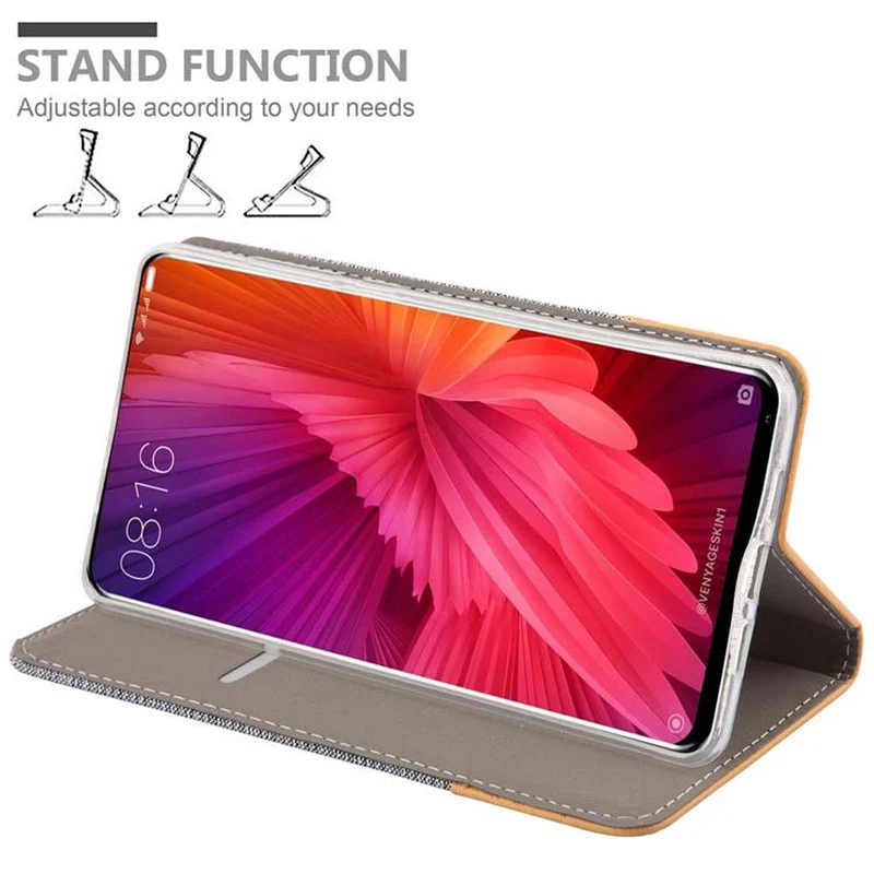 Cadorabo Hülle kompatibel mit Xiaomi Mi MIX 2 Schutzhülle mit Magnetverschluss, Standfunktion und Kartenfach