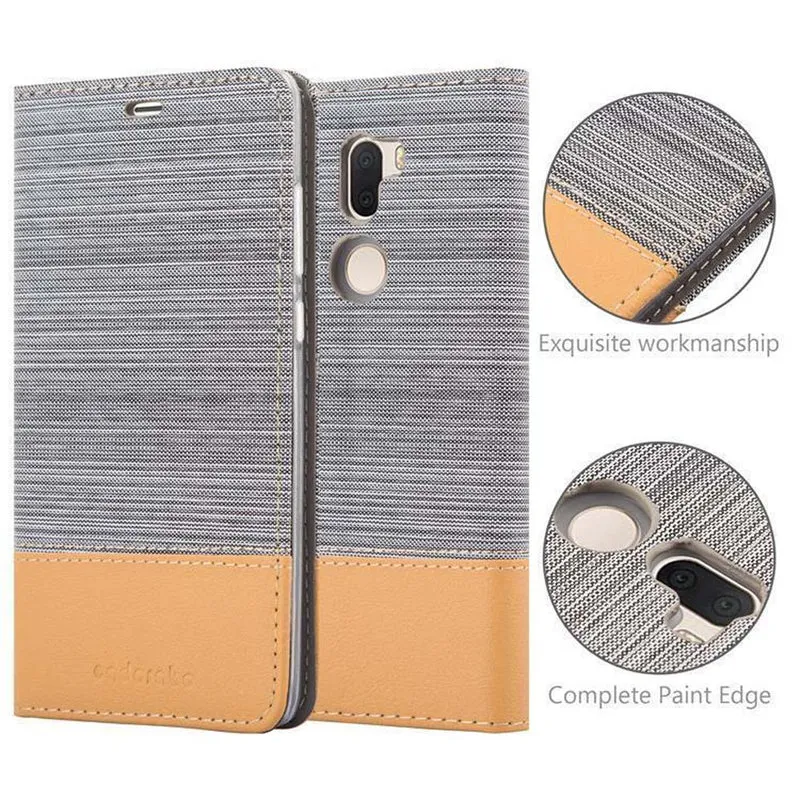 Cadorabo Hülle kompatibel mit Xiaomi Mi 5s PLUS Schutzhülle mit Magnetverschluss, Standfunktion und Kartenfach