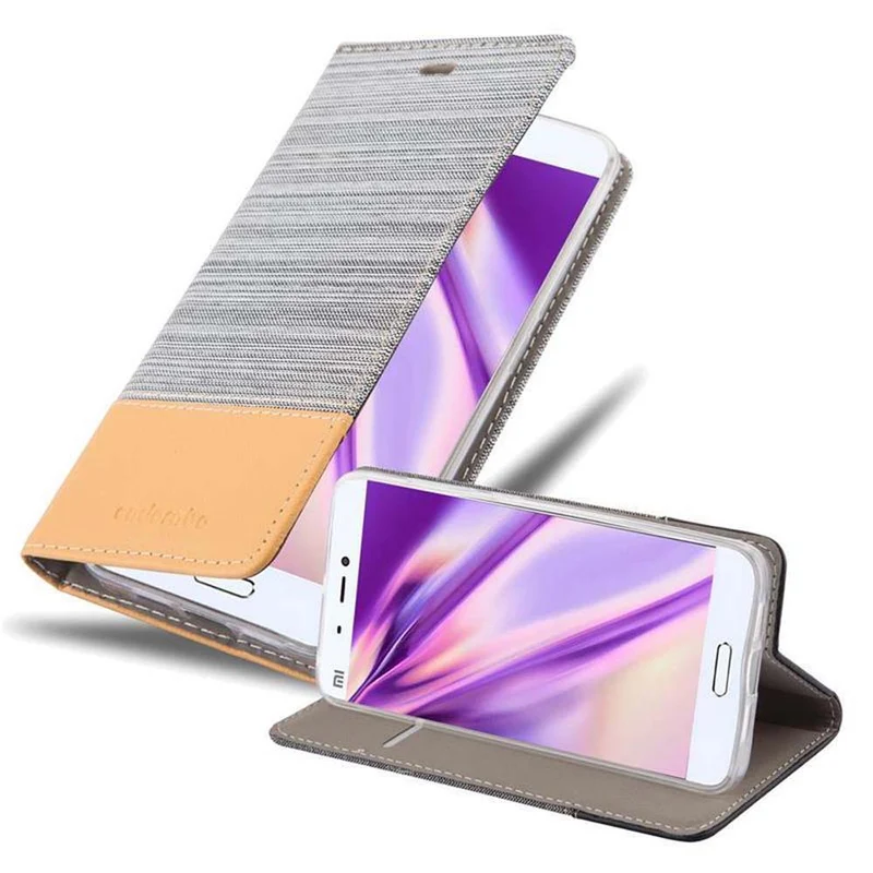 Cadorabo Hülle kompatibel mit Xiaomi Mi 5s Schutzhülle mit Magnetverschluss, Standfunktion und Kartenfach