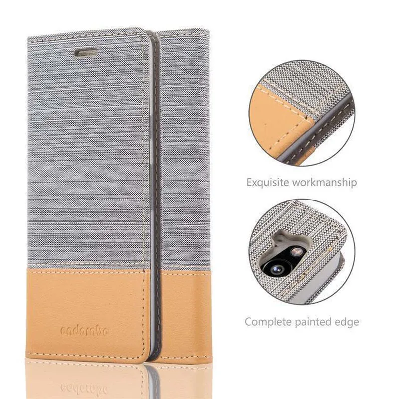 Cadorabo Hülle kompatibel mit Google PIXEL 2 Schutzhülle mit Magnetverschluss, Standfunktion und Kartenfach
