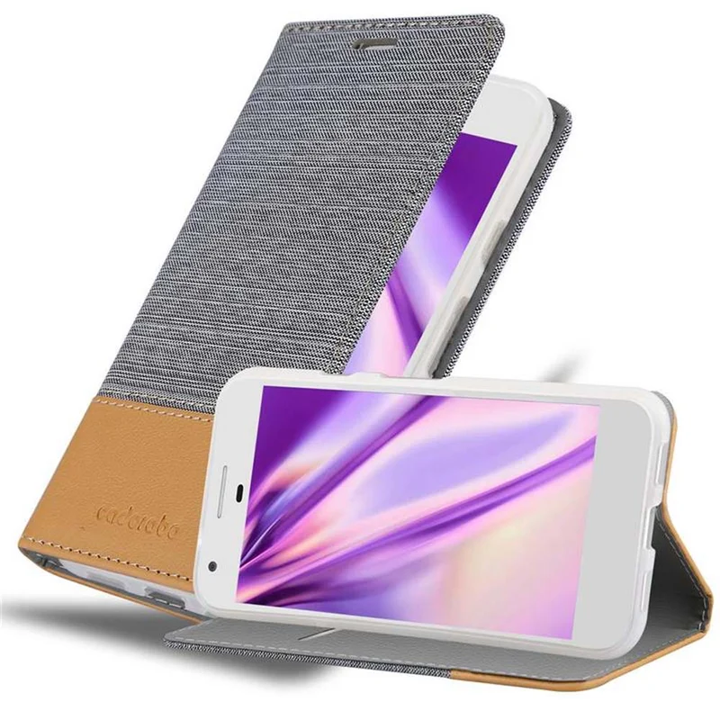 Cadorabo Hülle kompatibel mit Google PIXEL XL Schutzhülle mit Magnetverschluss, Standfunktion und Kartenfach