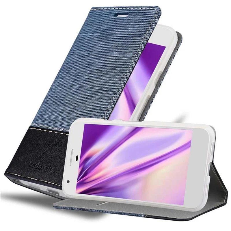 Cadorabo Hülle kompatibel mit Google PIXEL XL Schutzhülle mit Magnetverschluss, Standfunktion und Kartenfach