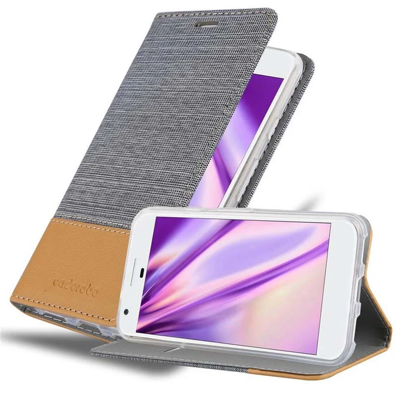 Cadorabo Hülle kompatibel mit Google PIXEL Schutzhülle mit Magnetverschluss, Standfunktion und Kartenfach