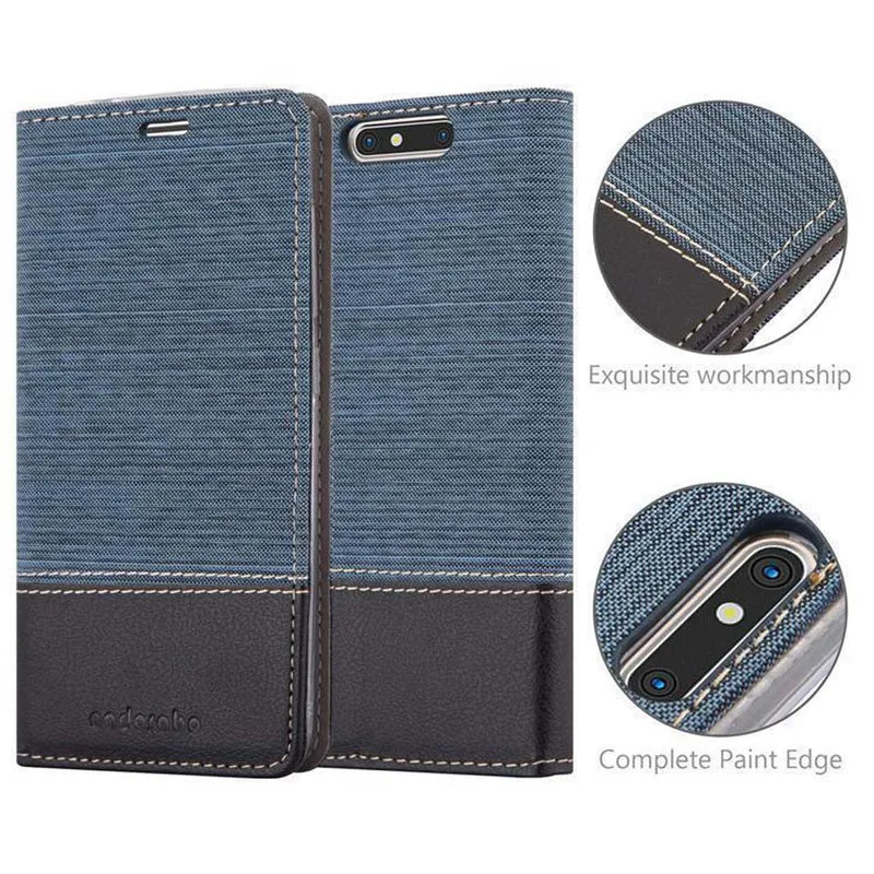 Cadorabo Hülle kompatibel mit ZTE Blade V8 Schutzhülle mit Magnetverschluss, Standfunktion und Kartenfach