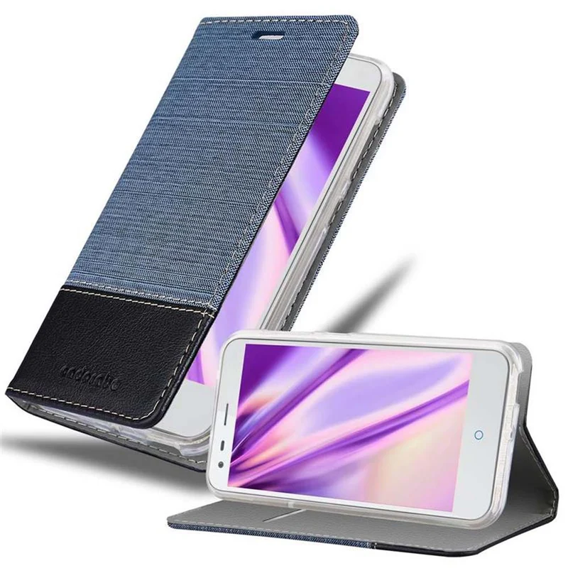 Cadorabo Hülle kompatibel mit ZTE Blade S6 Schutzhülle mit Magnetverschluss, Standfunktion und Kartenfach