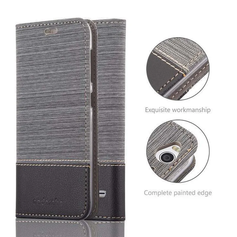 Cadorabo Hülle kompatibel mit ZTE Blade S6 Schutzhülle mit Magnetverschluss, Standfunktion und Kartenfach