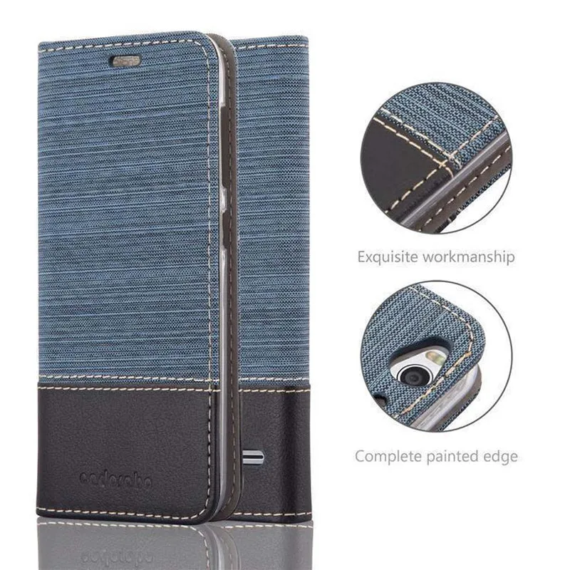 Cadorabo Hülle kompatibel mit ZTE Blade S6 Schutzhülle mit Magnetverschluss, Standfunktion und Kartenfach