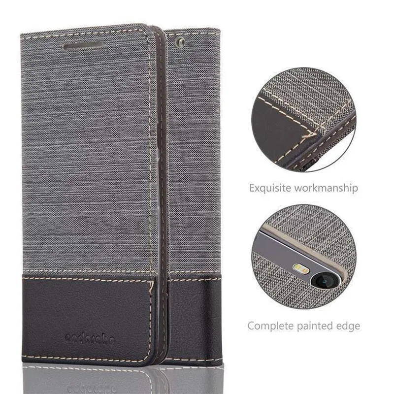 Cadorabo Hülle kompatibel mit Motorola MOTO X STYLE Schutzhülle mit Magnetverschluss, Standfunktion und Kartenfach