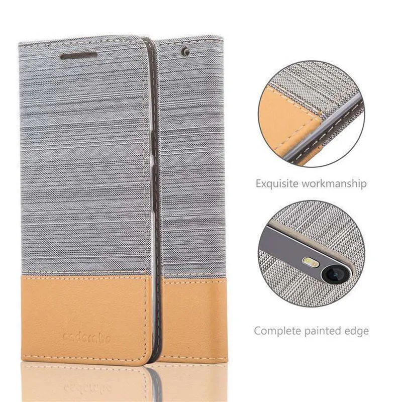 Cadorabo Hülle kompatibel mit Motorola MOTO X STYLE Schutzhülle mit Magnetverschluss, Standfunktion und Kartenfach