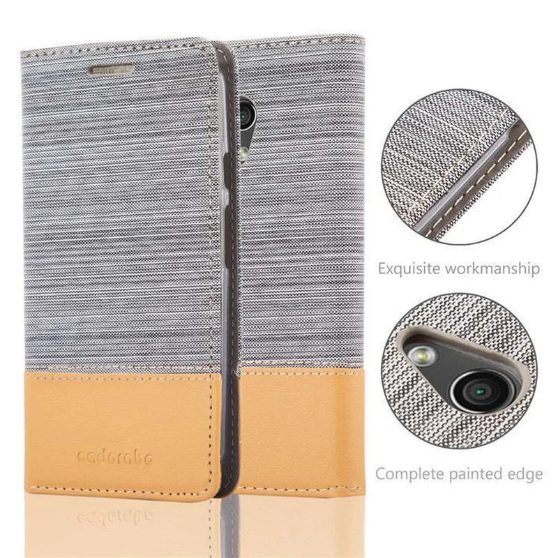 Cadorabo Hülle kompatibel mit Motorola MOTO G2 Schutzhülle mit Magnetverschluss, Standfunktion und Kartenfach