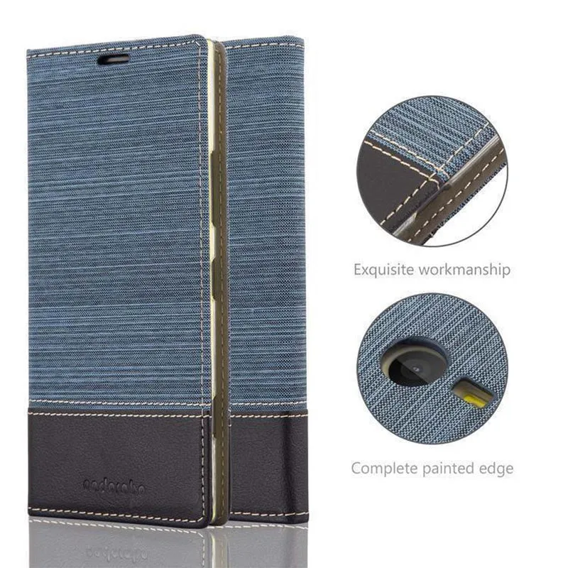 Cadorabo Hülle kompatibel mit Nokia Lumia 1520 Schutzhülle mit Magnetverschluss, Standfunktion und Kartenfach