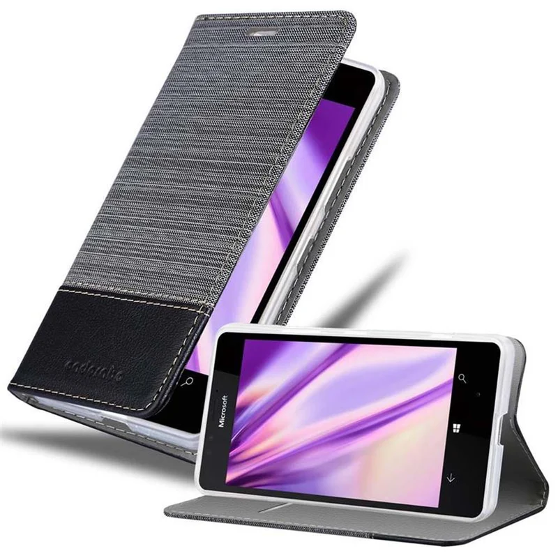 Cadorabo Hülle kompatibel mit Nokia Lumia 950 Schutzhülle mit Magnetverschluss, Standfunktion und Kartenfach