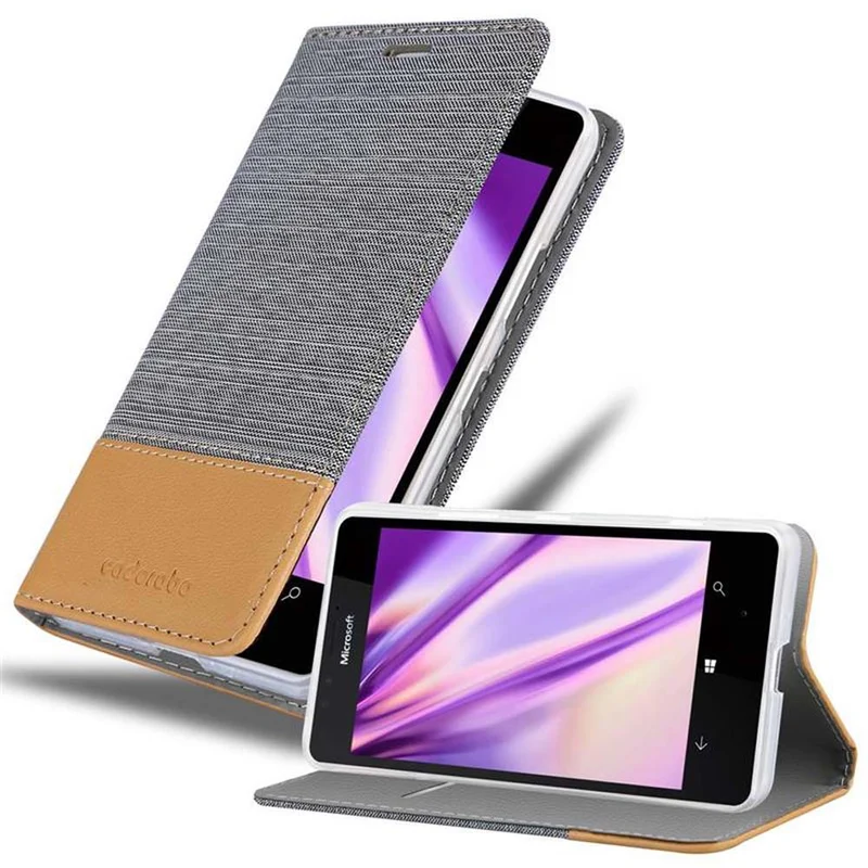 Cadorabo Hülle kompatibel mit Nokia Lumia 950 Schutzhülle mit Magnetverschluss, Standfunktion und Kartenfach
