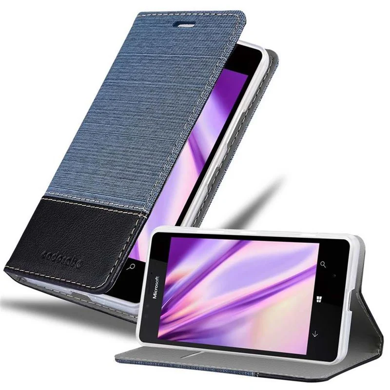 Cadorabo Hülle kompatibel mit Nokia Lumia 950 Schutzhülle mit Magnetverschluss, Standfunktion und Kartenfach