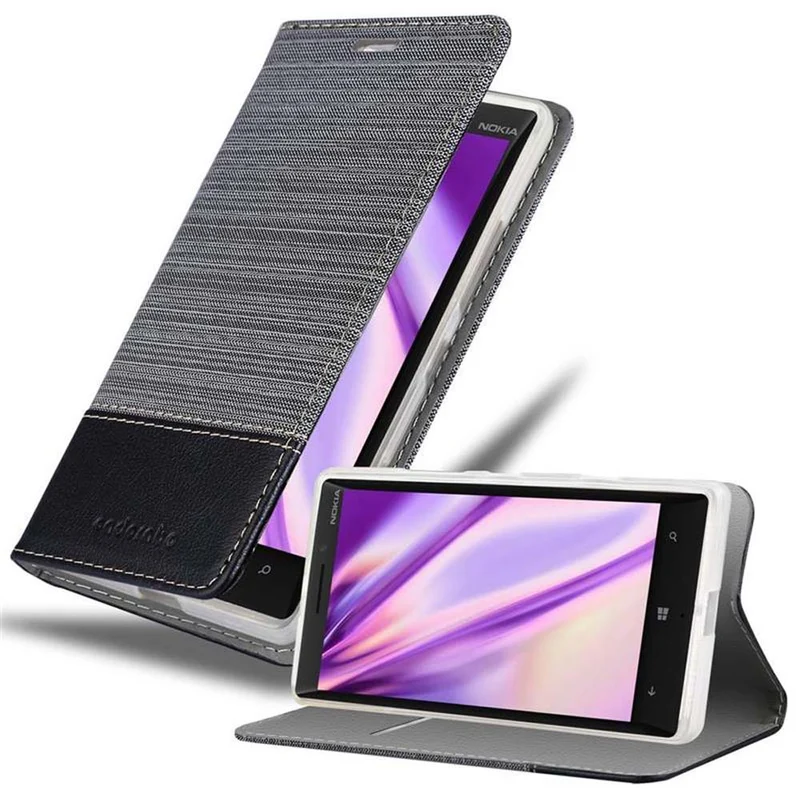 Cadorabo Hülle kompatibel mit Nokia Lumia 929 / 930 Schutzhülle mit Magnetverschluss, Standfunktion und Kartenfach