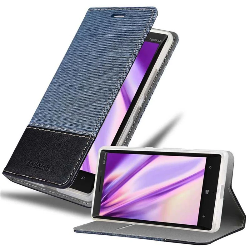 Cadorabo Hülle kompatibel mit Nokia Lumia 929 / 930 Schutzhülle mit Magnetverschluss, Standfunktion und Kartenfach