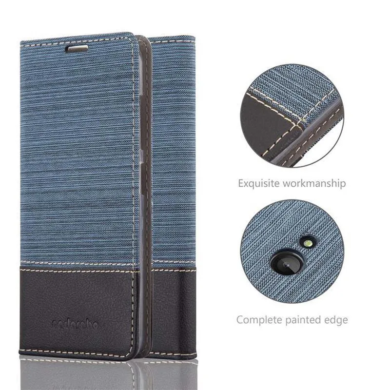 Cadorabo Hülle kompatibel mit Nokia Lumia 540 Schutzhülle mit Magnetverschluss, Standfunktion und Kartenfach