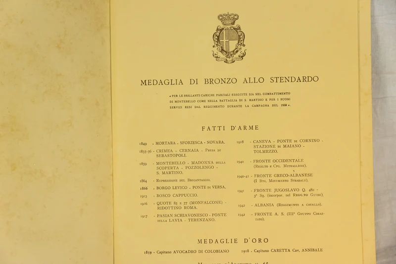 Cavalleggeri di Monteferrato Kalender 1938