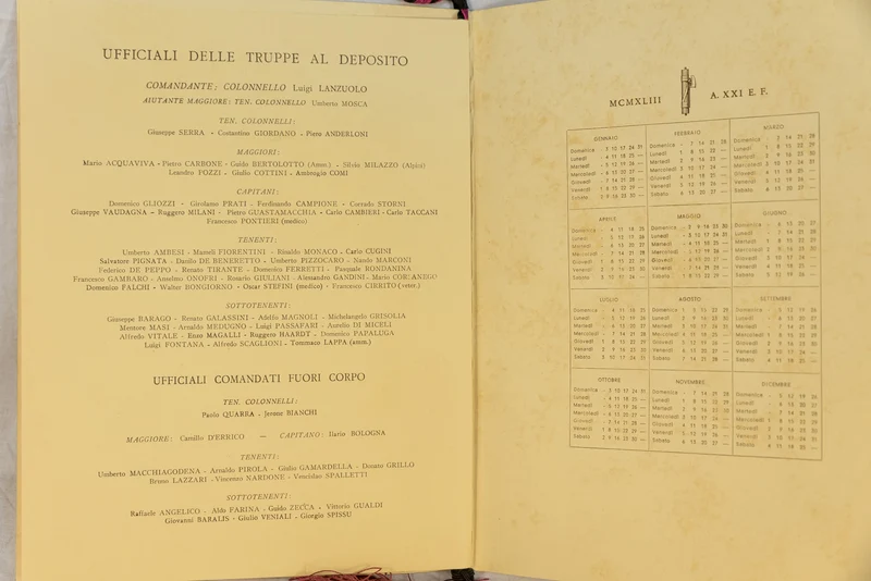 Cavalleggeri di Monteferrato Kalender 1938