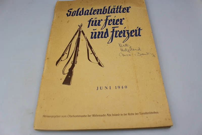"Soldatenblatt für Feier und Freizeit" 1940