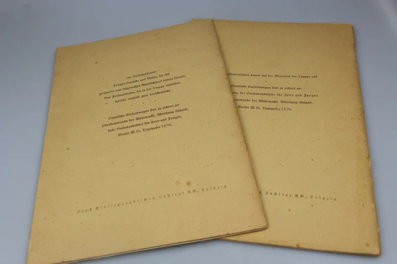 "Soldatenblatt für Feier und Freizeit" 1940
