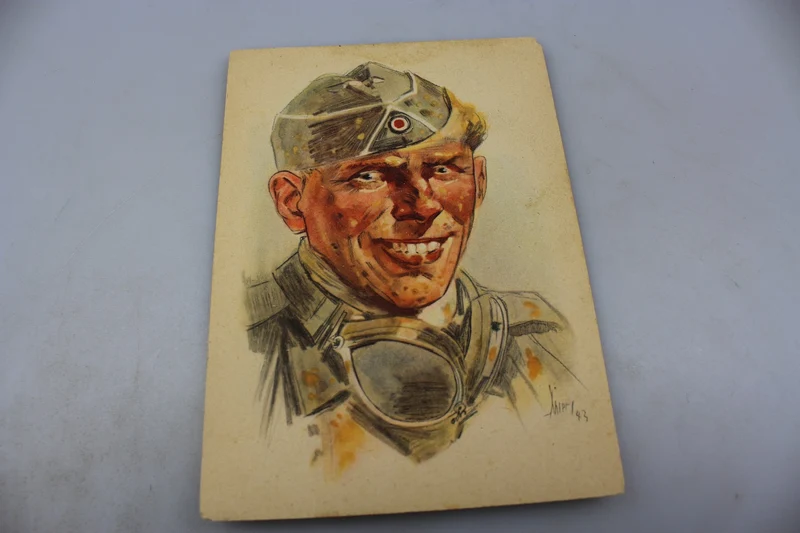Kradfahrer-Postkarte