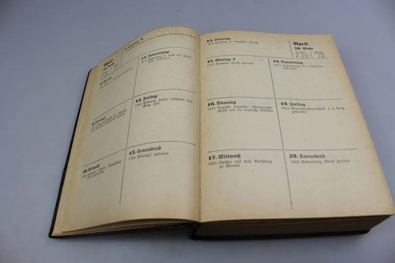 "Deutscher Beamten Kalender" 1940