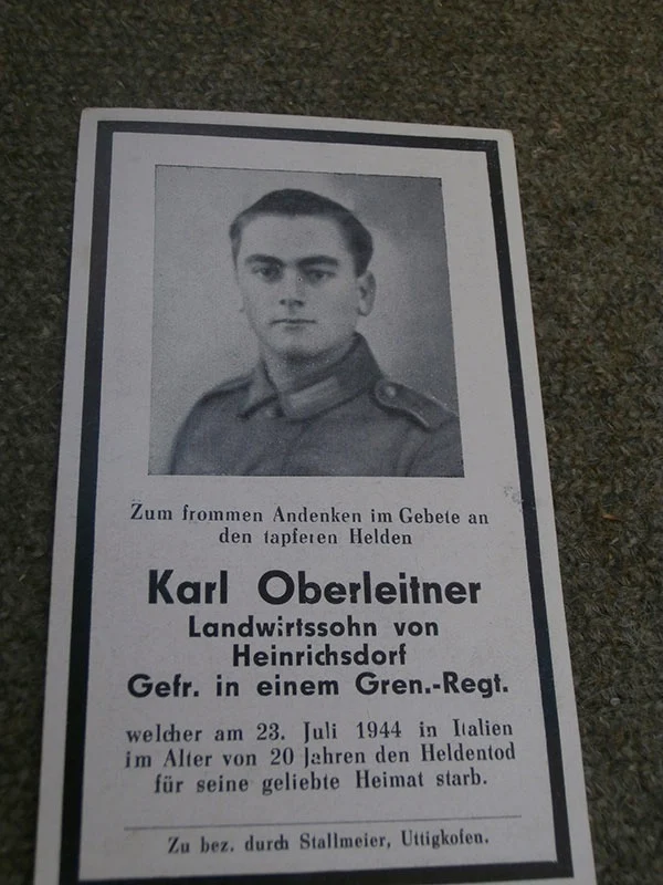 Sterbebilder Italien 1944