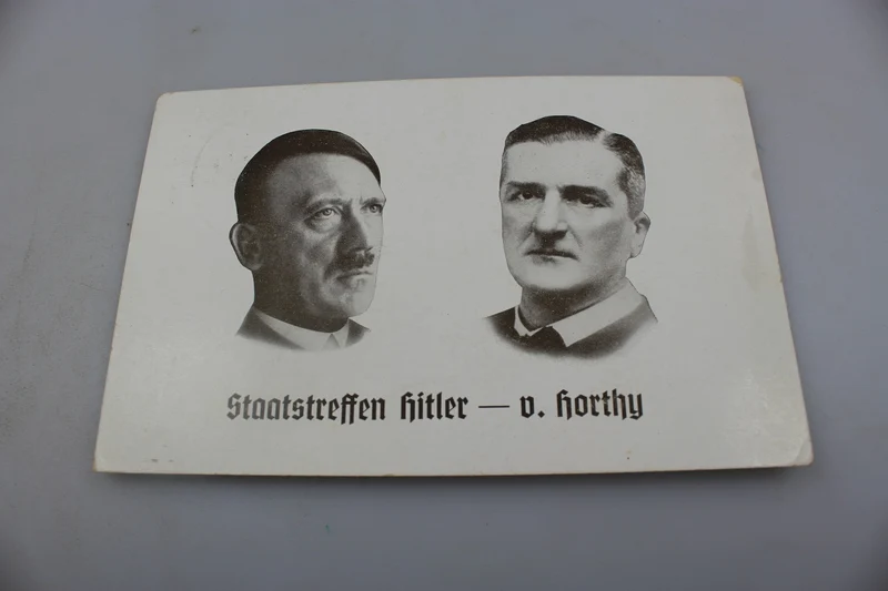 Postkarte Hitler und Horthy