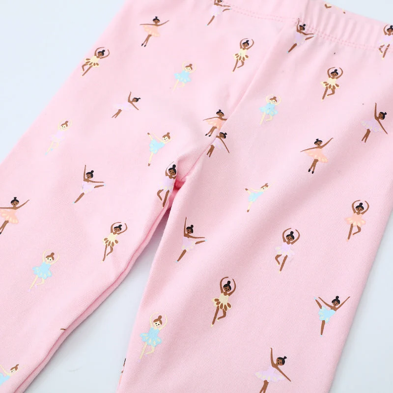 Mädchen Leggings mit bezauberndem Ballett-Motiv Drune