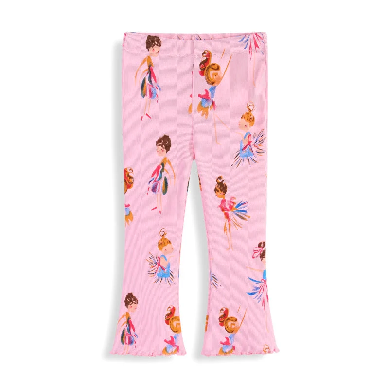 Mädchen Leggings mit buntem Ballerina-Design Drune