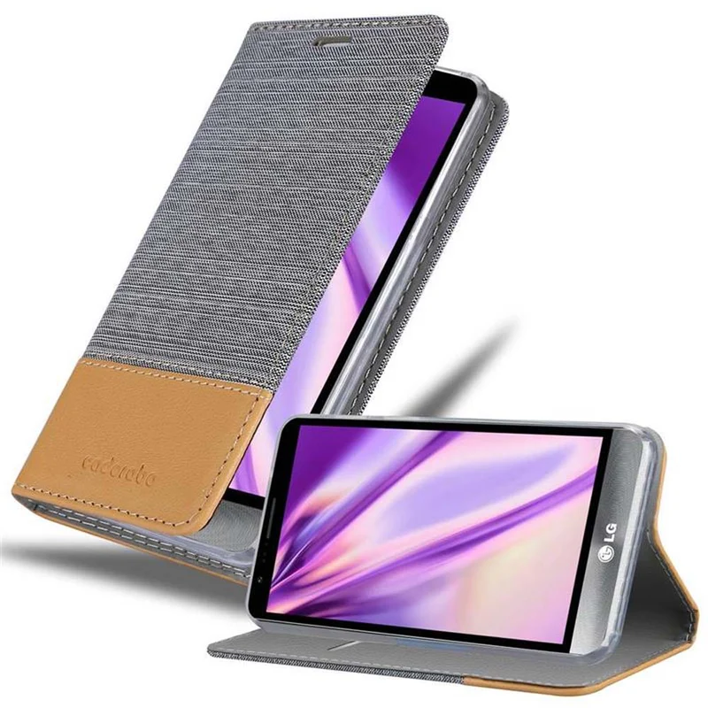 Cadorabo Hülle kompatibel mit LG STYLUS 3 Schutzhülle mit Magnetverschluss, Standfunktion und Kartenfach