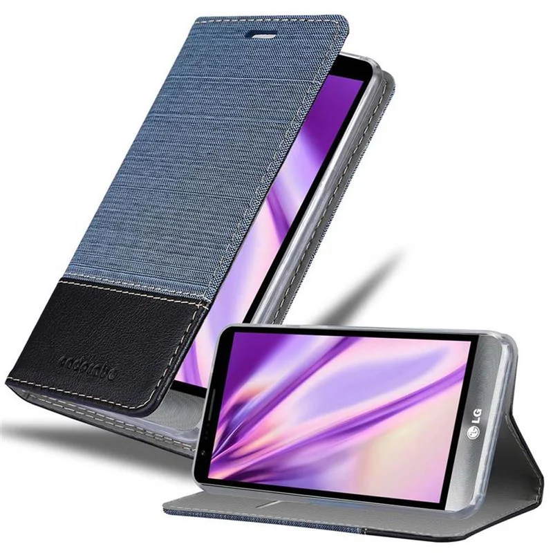 Cadorabo Hülle kompatibel mit LG STYLUS 3 Schutzhülle mit Magnetverschluss, Standfunktion und Kartenfach