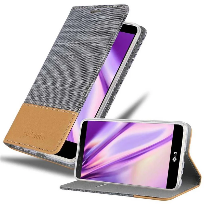 Cadorabo Hülle kompatibel mit LG STYLUS 2 Schutzhülle mit Magnetverschluss, Standfunktion und Kartenfach