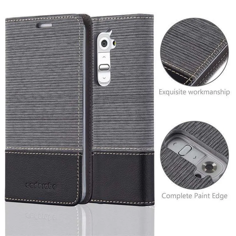 Cadorabo Hülle kompatibel mit LG G2 MINI Schutzhülle mit Magnetverschluss, Standfunktion und Kartenfach