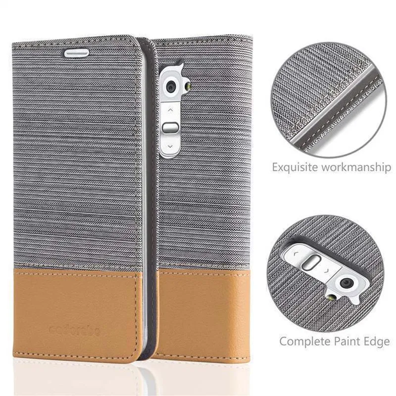 Cadorabo Hülle kompatibel mit LG G2 MINI Schutzhülle mit Magnetverschluss, Standfunktion und Kartenfach