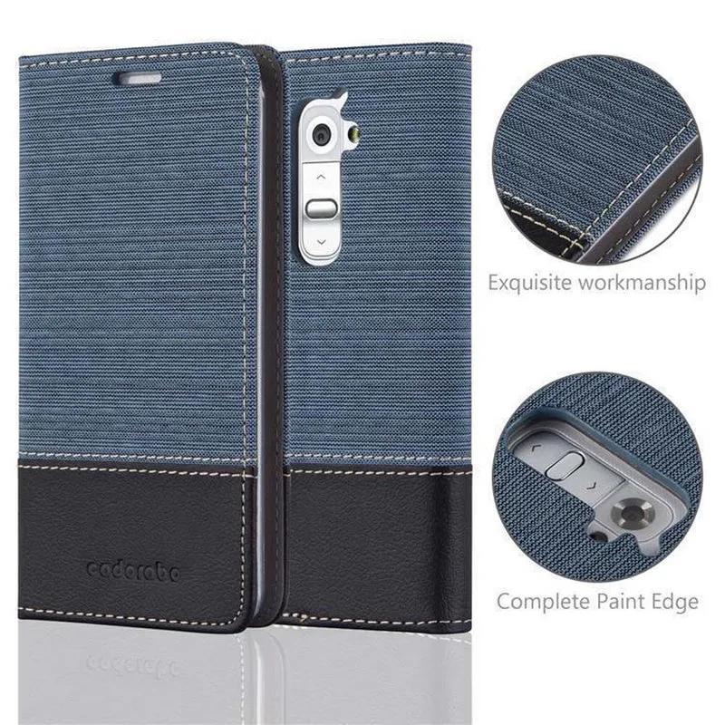 Cadorabo Hülle kompatibel mit LG G2 MINI Schutzhülle mit Magnetverschluss, Standfunktion und Kartenfach