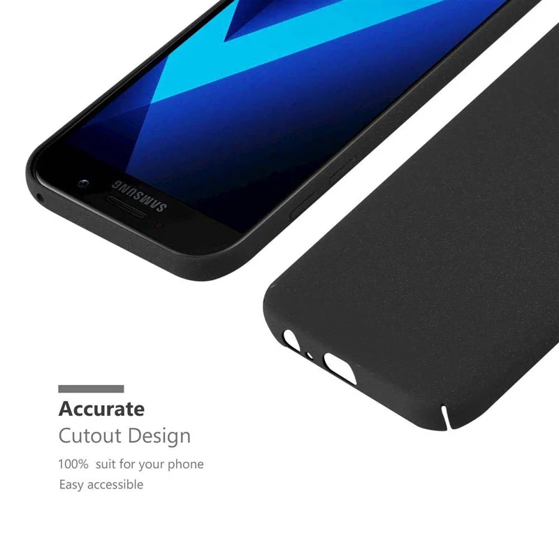 Cadorabo Hülle kompatibel mit Samsung Galaxy A5 2017 Hard Case Schutzhülle in Frosted Optik gegen Kratzer und Stöße
