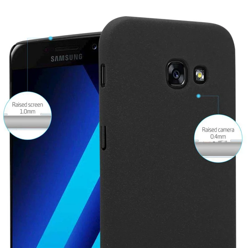 Cadorabo Hülle kompatibel mit Samsung Galaxy A5 2017 Hard Case Schutzhülle in Frosted Optik gegen Kratzer und Stöße