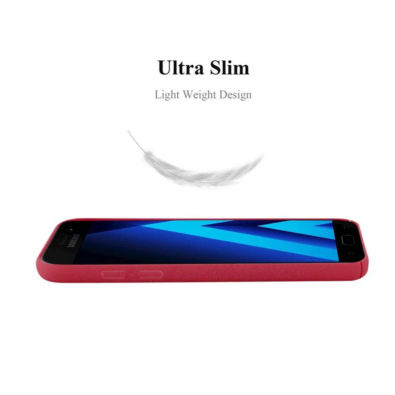Cadorabo Hülle kompatibel mit Samsung Galaxy A5 2017 Hard Case Schutzhülle in Frosted Optik gegen Kratzer und Stöße