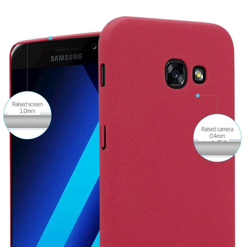 Cadorabo Hülle kompatibel mit Samsung Galaxy A5 2017 Hard Case Schutzhülle in Frosted Optik gegen Kratzer und Stöße